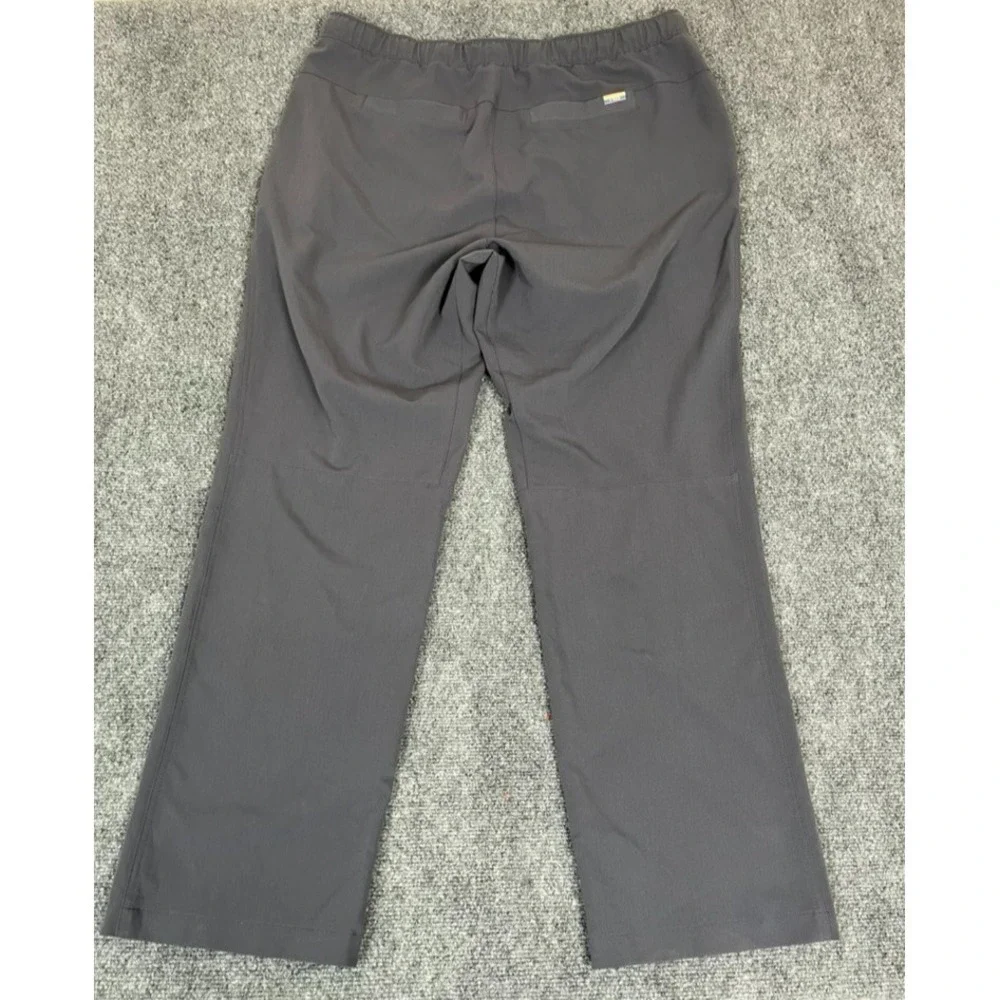Figs Technical Collection Men's Gray Polyester/Rayon‎ High Rise Pants Size XXL